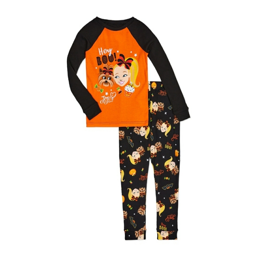 Jojo siwa girls Halloween pijamas 2 piece set